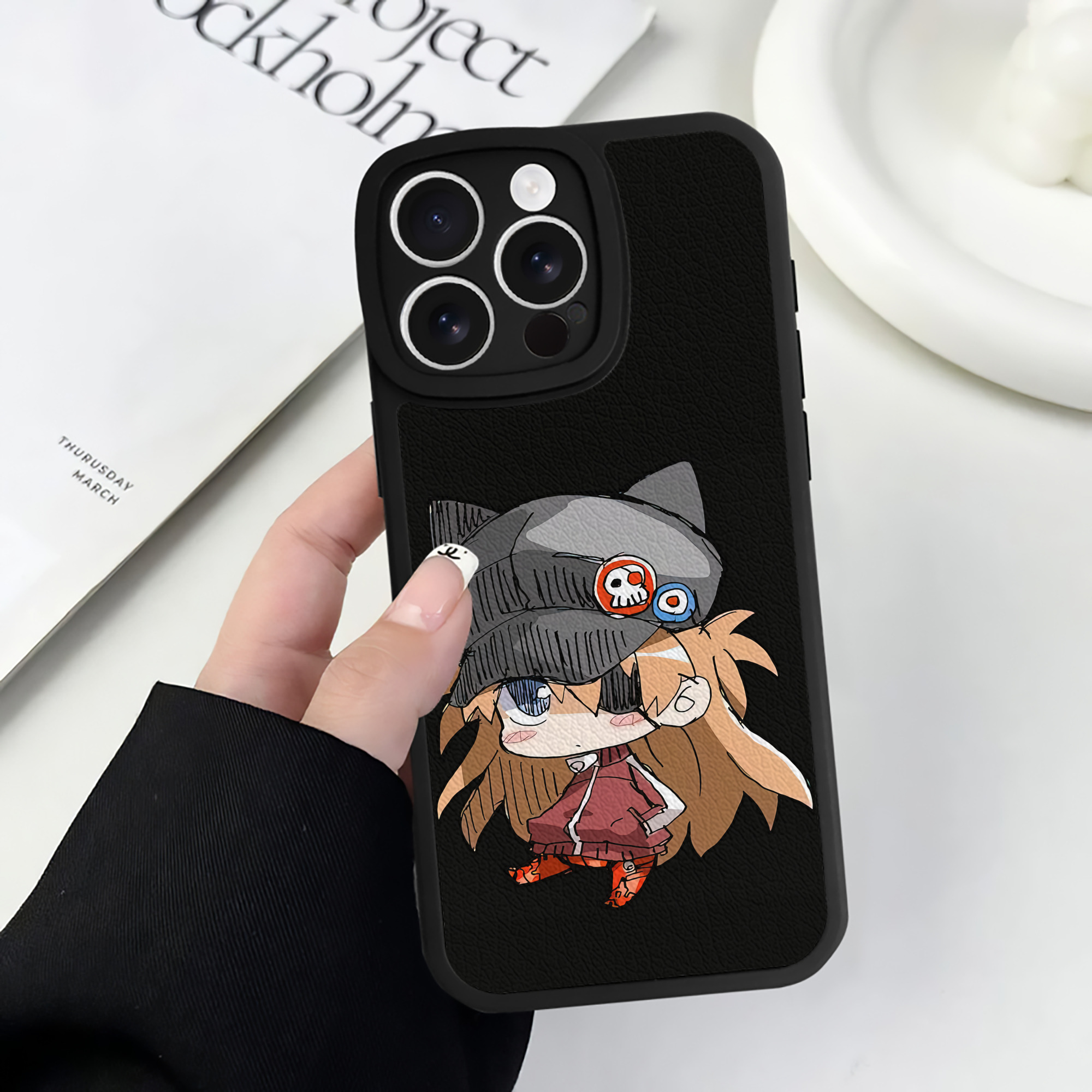 （画像用） EVA 新世紀エヴァンゲリオン 【iPhone 16シリーズ対応】シリコンスマホケース（レザー調） 材質：シリコン